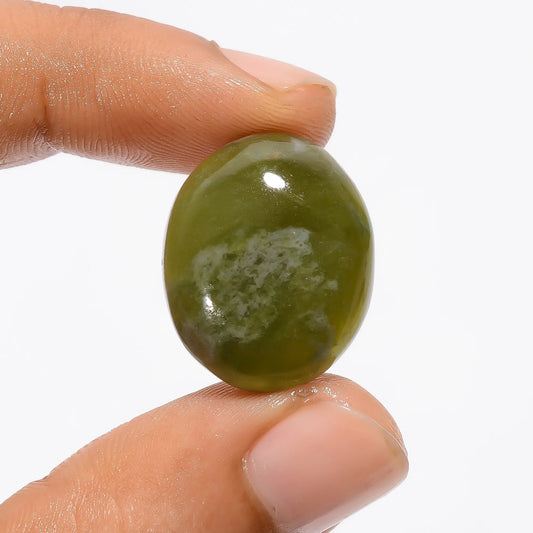 Beautiful Top Grade Quality 100% Natural vesuvianite Oval Shape Cabochon Loose Gemstone For Making Jewelry 27 Ct. 21X17X6 mm V-3276