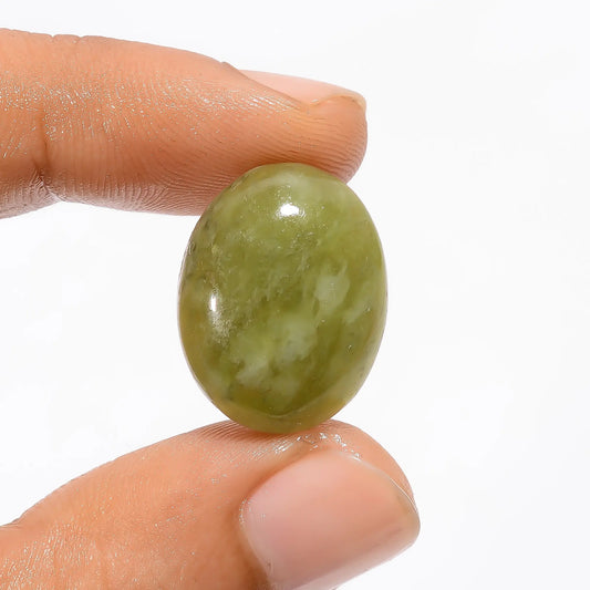 Dazzling Top Grade Quality 100% Natural vesuvianite Oval Shape Cabochon Loose Gemstone For Making Jewelry 21 Ct. 20X15X6 mm V-3278