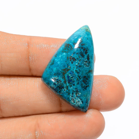 Wonderful Top Grade Quality 100% Natural Shattuckite Fancy Shape Cabochon Loose Gemstone For Making Jewelry 28.5 Ct. 27X22X7 mm V-3322