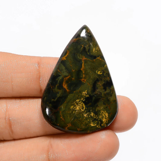 Incredible Top Grade Quality 100% Natural Maligano Jasper Pear Shape Cabochon Loose Gemstone For Making Jewelry 48 Ct. 40X28X6 mm V-3337