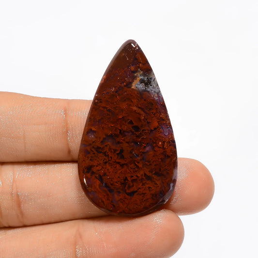 Incredible Top Grade Quality 100% Natural Moroccan seam Agate Pear Shape Cabochon Loose Gemstone For Making Jewelry 40 Ct. 42X23X5 mm V-3364