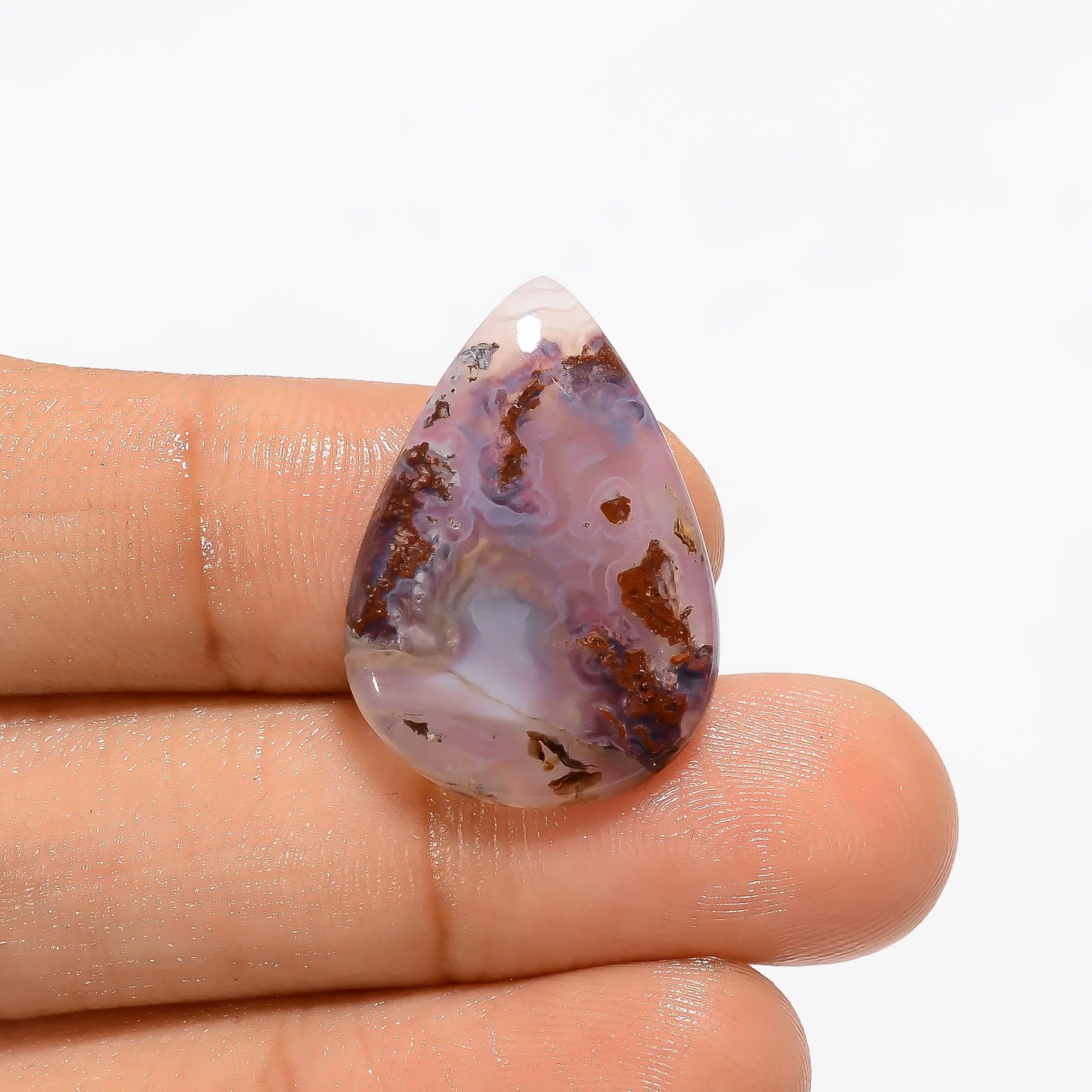 Wonderful Top Grade Quality 100% Natural Moroccan seam Agate Pear Shape Cabochon Loose Gemstone For Making Jewelry 11 Ct. 24X17X3 mm V-3375