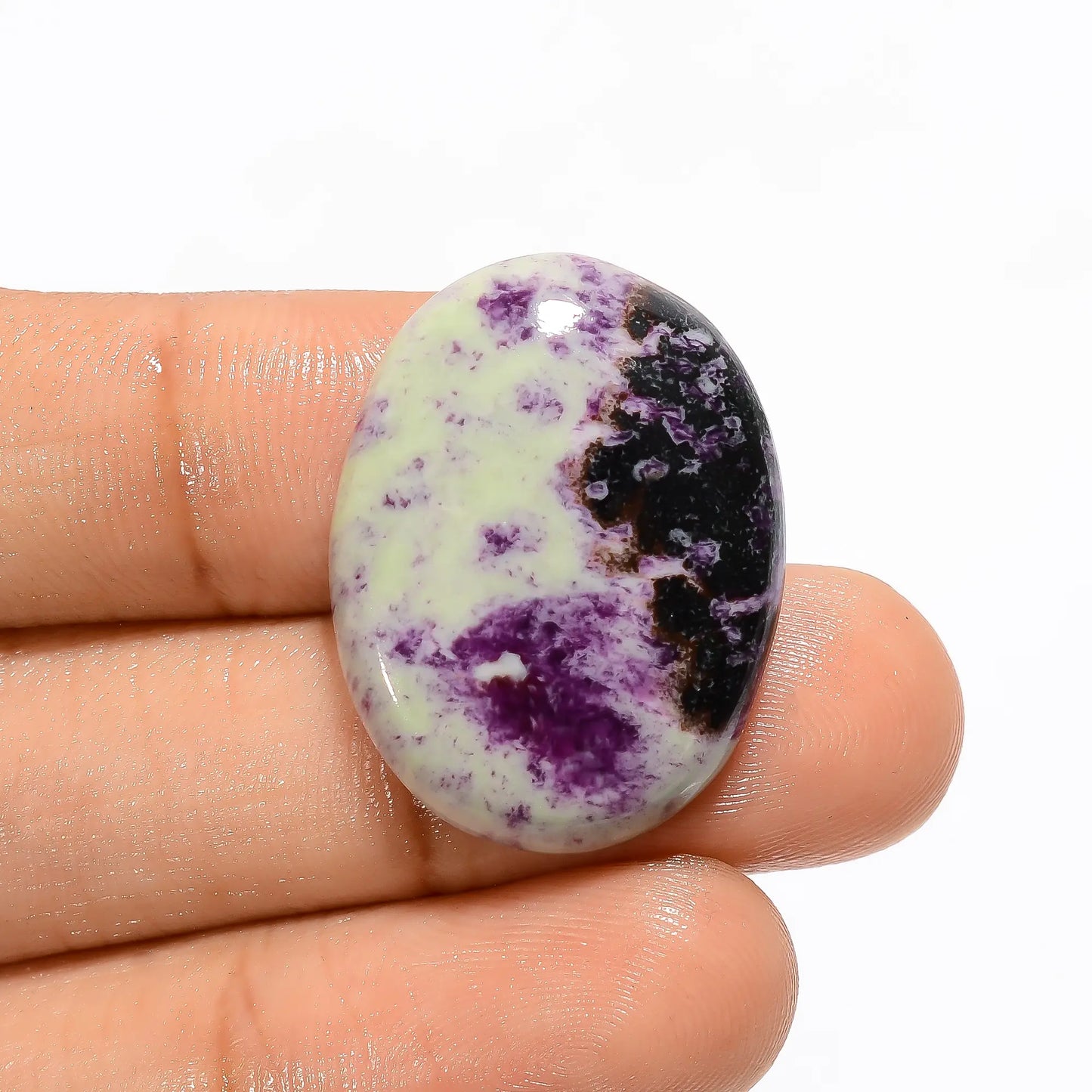 Mind Blowing Top Grade Quality 100% Natural kammererite Oval Shape Cabochon Loose Gemstone For Making Jewelry 27.5 Ct. 26X20X5 mm V-3513