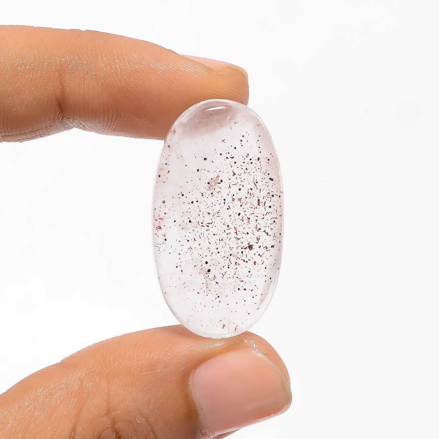 Incredible Top Grade Quality 100% Natural Super Seven Oval Shape Cabochon Loose Gemstone For Making Jewelry 36 Ct. 30X17X7 mm V-3561