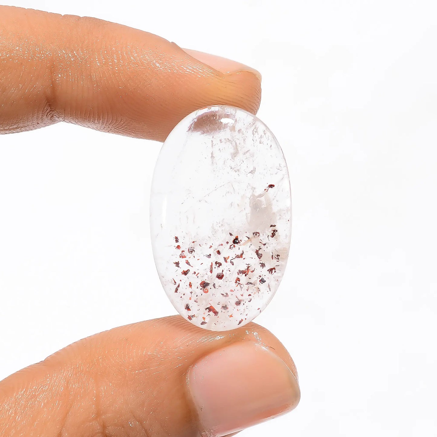 Mind Blowing Top Grade Quality 100% Natural Super Seven Oval Shape Cabochon Loose Gemstone For Making Jewelry 27 Ct. 26X16X6 mm V-3563