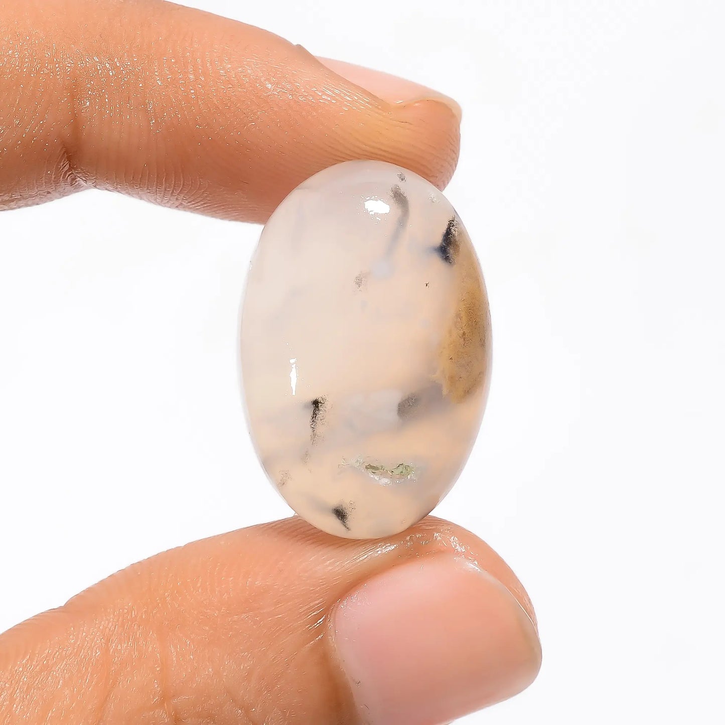 Supreme Top Grade Quality 100% Natural Tiger Dendrite Druzy Oval Shape Cabochon Loose Gemstone For Making Jewelry 20.5 Ct. 24X16X6 mm V-3594