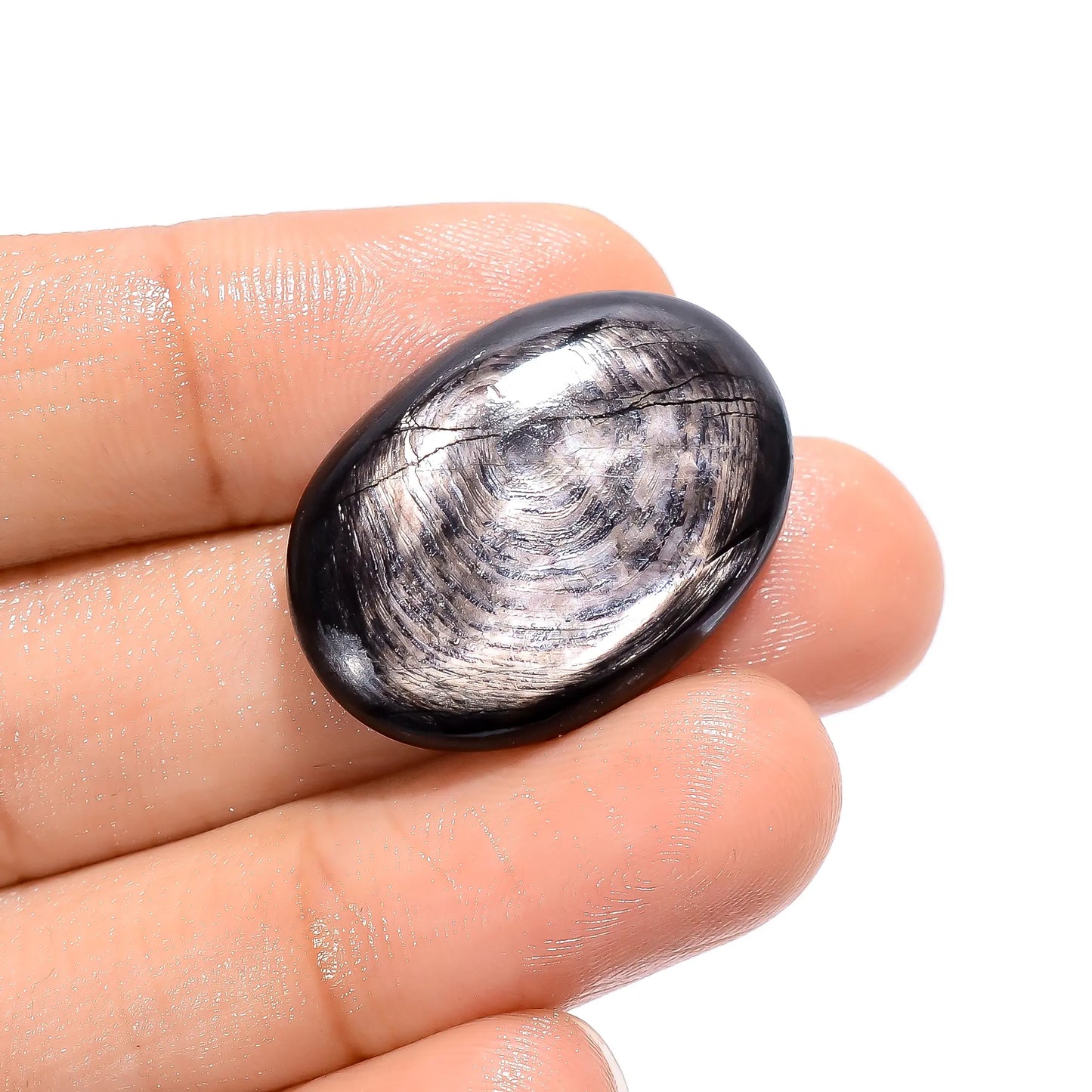 Mind Blowing Top Grade Quality 100% Natural Hypersthene Oval Shape Cabochon Loose Gemstone For Making Jewelry 26.5 Ct. 26X18X5 mm V-3787