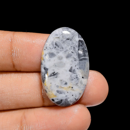 Incredible Top Grade Quality 100% Natural Maligano Jasper Oval Shape Cabochon Loose Gemstone For Making Jewelry 25.5 Ct. 29X18X5 mm V-3911