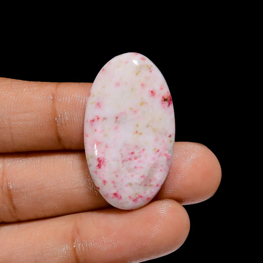 Outstanding Top Grade Quality 100% Natural Cinnabar Oval Shape Cabochon Loose Gemstone For Making Jewelry 29 Ct. 34X20X5 mm V-4038