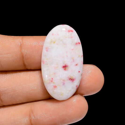 Splendid Top Grade Quality 100% Natural Cinnabar Oval Shape Cabochon Loose Gemstone For Making Jewelry 23 Ct. 33X18X5 mm V-4039