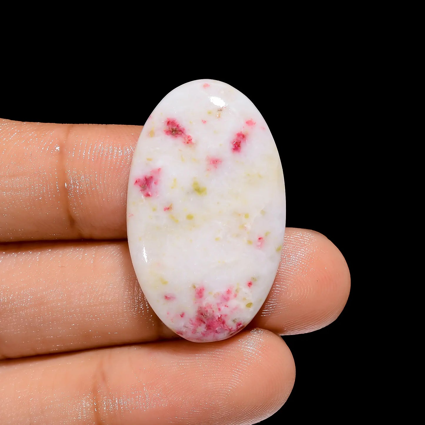 Wonderful Top Grade Quality 100% Natural Cinnabar Oval Shape Cabochon Loose Gemstone For Making Jewelry 26 Ct. 33X20X5 mm V-4046