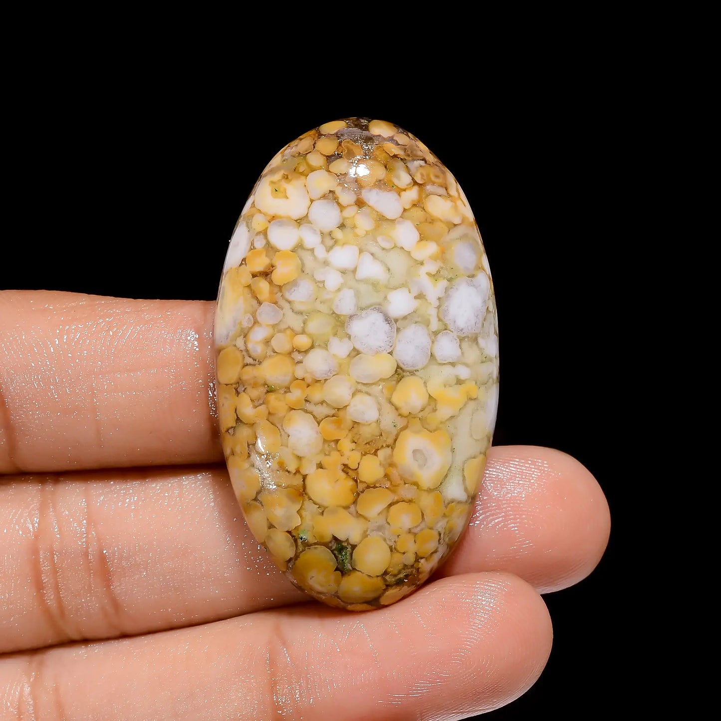 Supreme Top Grade Quality 100% Natural Cobra Jasper Agate Oval Shape Cabochon Loose Gemstone For Making Jewelry 75.5 Ct. 45X26X7 mm V-4068