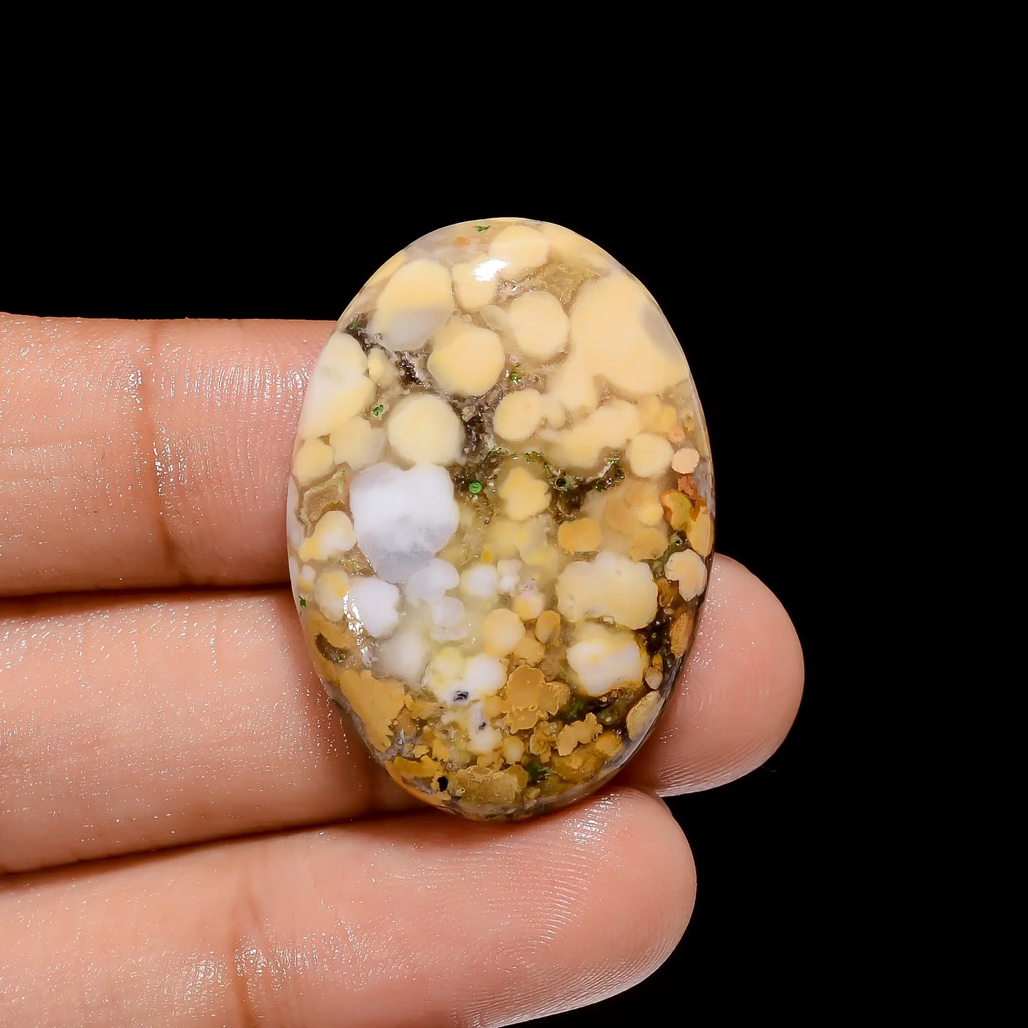 Exclusive Top Grade Quality 100% Natural Cobra Jasper Agate Oval Shape Cabochon Loose Gemstone For Making Jewelry 38 Ct. 33X24X5 mm V-4080