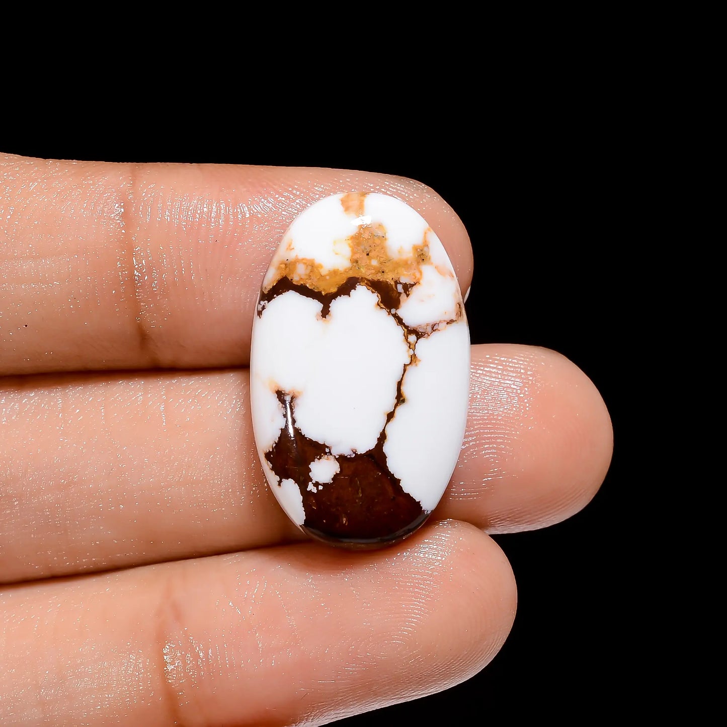 Outstanding Top Grade Quality 100% Natural Wild Horse Jasper Oval Shape Cabochon Gemstone For Making Jewelry 23 Ct 25X15X6 mm V4089