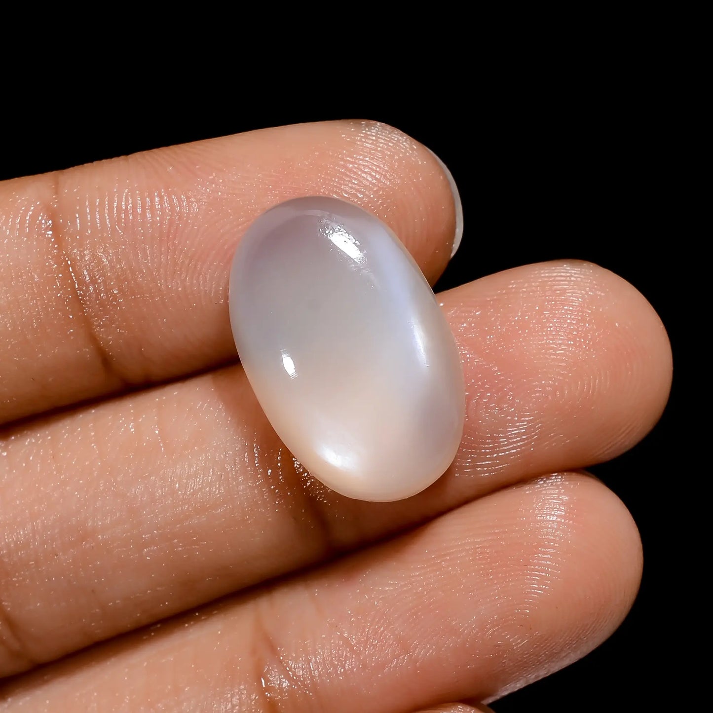 Terrific Top Grade Quality 100% Natural White Moonstone Oval Shape Cabochon Loose Gemstone For Making Jewelry 11.5 Ct. 20X12X5 mm V-4346