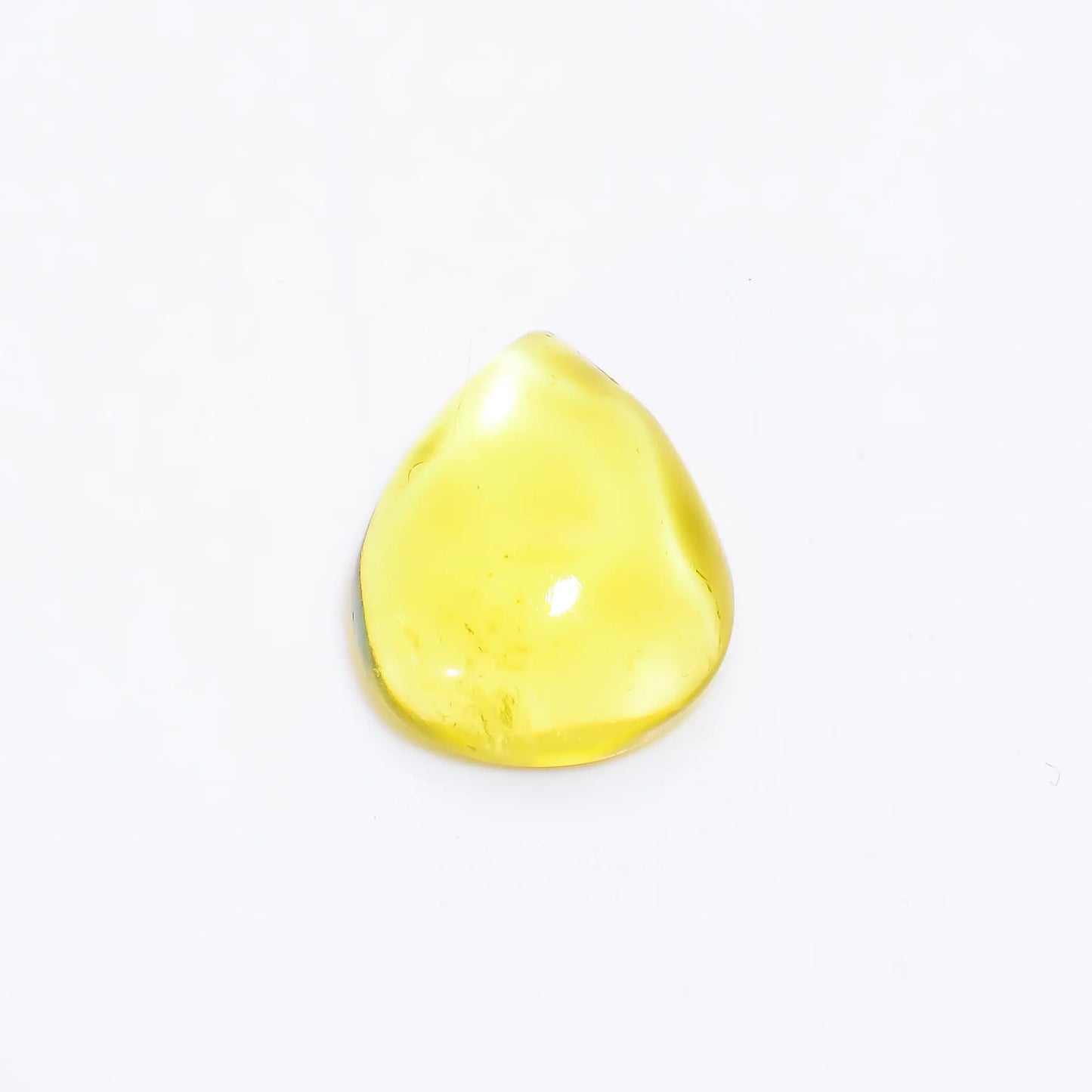 Immaculate Top Grade Quality 100% Natural Lemon Prehnite Pear Shape Cabochon Loose Gemstone For Making Jewelry 23 Ct. 22X18X8 mm V-4363