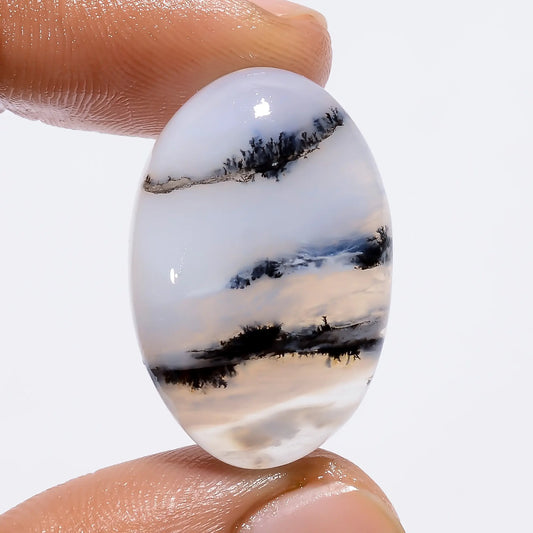 Supreme Top Grade Quality 100% Natural Peruvian Opal Oval Shape Cabochon Loose Gemstone For Making Jewelry 24.5 Ct. 28X18X6 mm V-4768