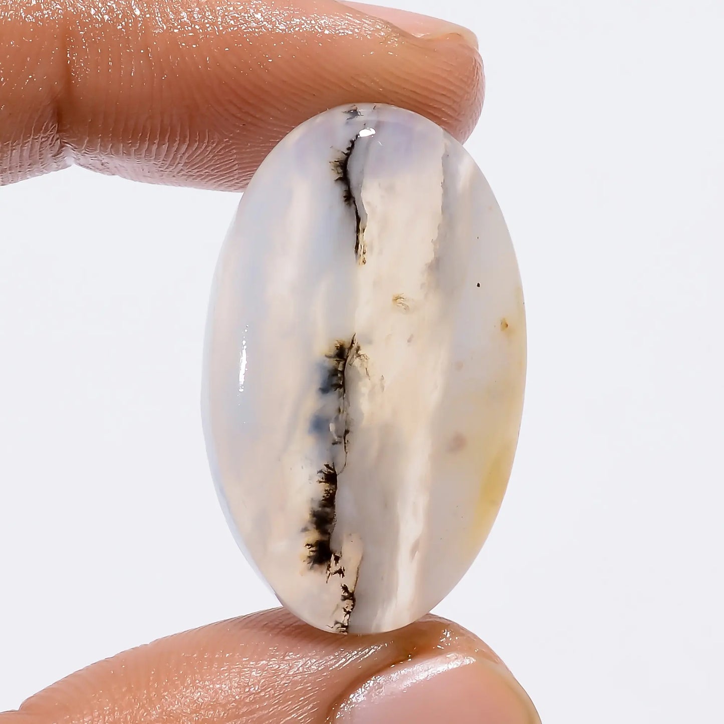 Tempting Top Grade Quality 100% Natural Peruvian Opal Oval Shape Cabochon Loose Gemstone For Making Jewelry 22 Ct. 30X18X5 mm V-4769