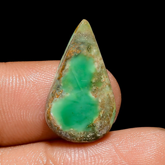 Exclusive Top Grade Quality 100% Natural Variscite Pear Shape Cabochon Loose Gemstone For Making Jewelry 6.5 Ct. 21X11X3 mm V-4852