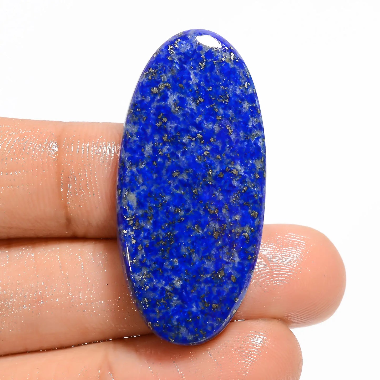 Marvellous Top Grade Quality 100% Natural Lapis Lazuli Oval Shape Cabochon Loose Gemstone For Making Jewelry 54 Ct. 39X18X6 mm V-4998