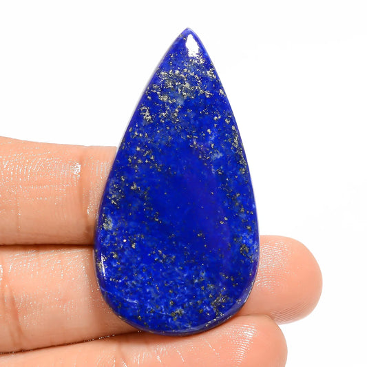 Mind Blowing Top Grade Quality 100% Natural Lapis Lazuli Pear Shape Cabochon Loose Gemstone For Making Jewelry 58 Ct. 45X24X5 mm V-4999