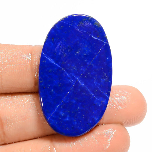 Splendid Top Grade Quality 100% Natural Lapis Lazuli Oval Shape Cabochon Loose Gemstone For Making Jewelry 49.5 Ct. 38X23X5 mm V-5001