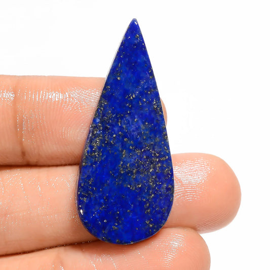 Attractive Top Grade Quality 100% Natural Lapis Lazuli Pear Shape Cabochon Loose Gemstone For Making Jewelry 23 Ct. 36X15X4 mm V-5010