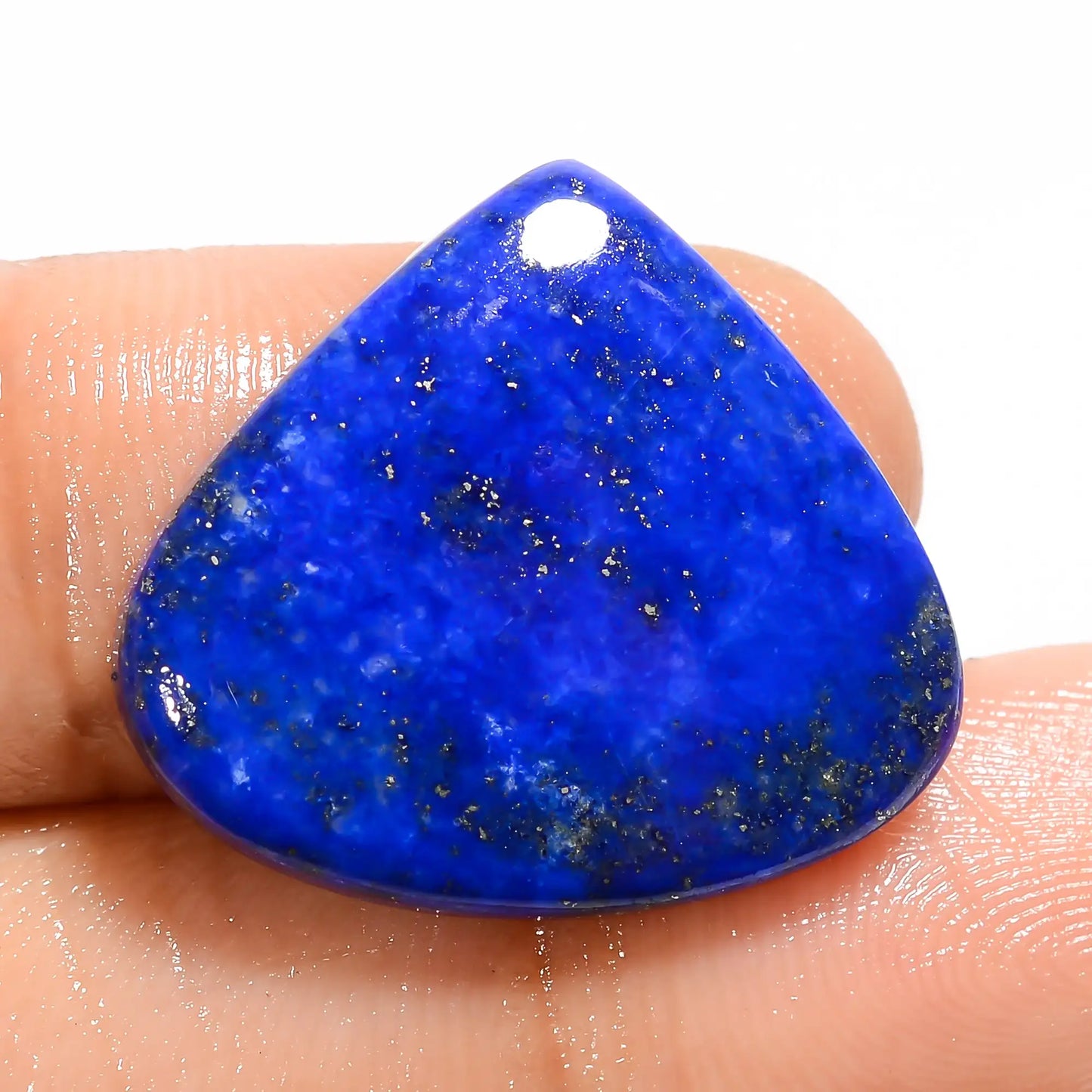 Beautiful Top Grade Quality 100% Natural Lapis Lazuli Heart Shape Cabochon Loose Gemstone For Making Jewelry 16.5 Ct. 20X23X4 mm V-5012