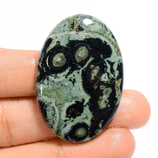 Elegant Top Grade Quality 100% Natural Star Galaxy Jasper Oval Shape Cabochon Loose Gemstone For Making Jewelry 57 Ct. 40X28X5 mm V-5017