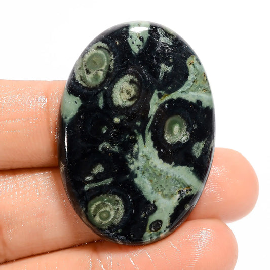 Fabulous Top Grade Quality 100% Natural Star Galaxy Jasper Oval Shape Cabochon Loose Gemstone For Making Jewelry 54.5 Ct. 38X27X5 mm V-5018