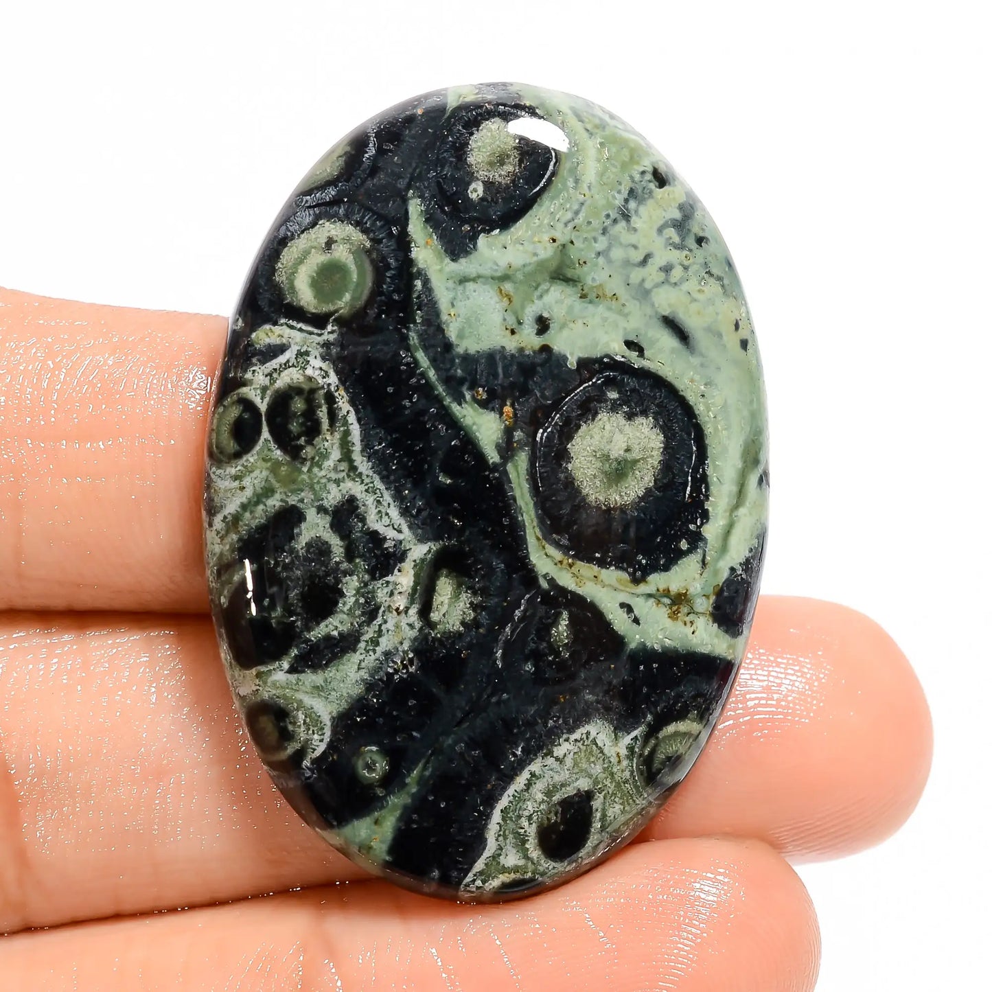 Fantastic Top Grade Quality 100% Natural Star Galaxy Jasper Oval Shape Cabochon Loose Gemstone For Making Jewelry 55 Ct. 40X28X5 mm V-5019