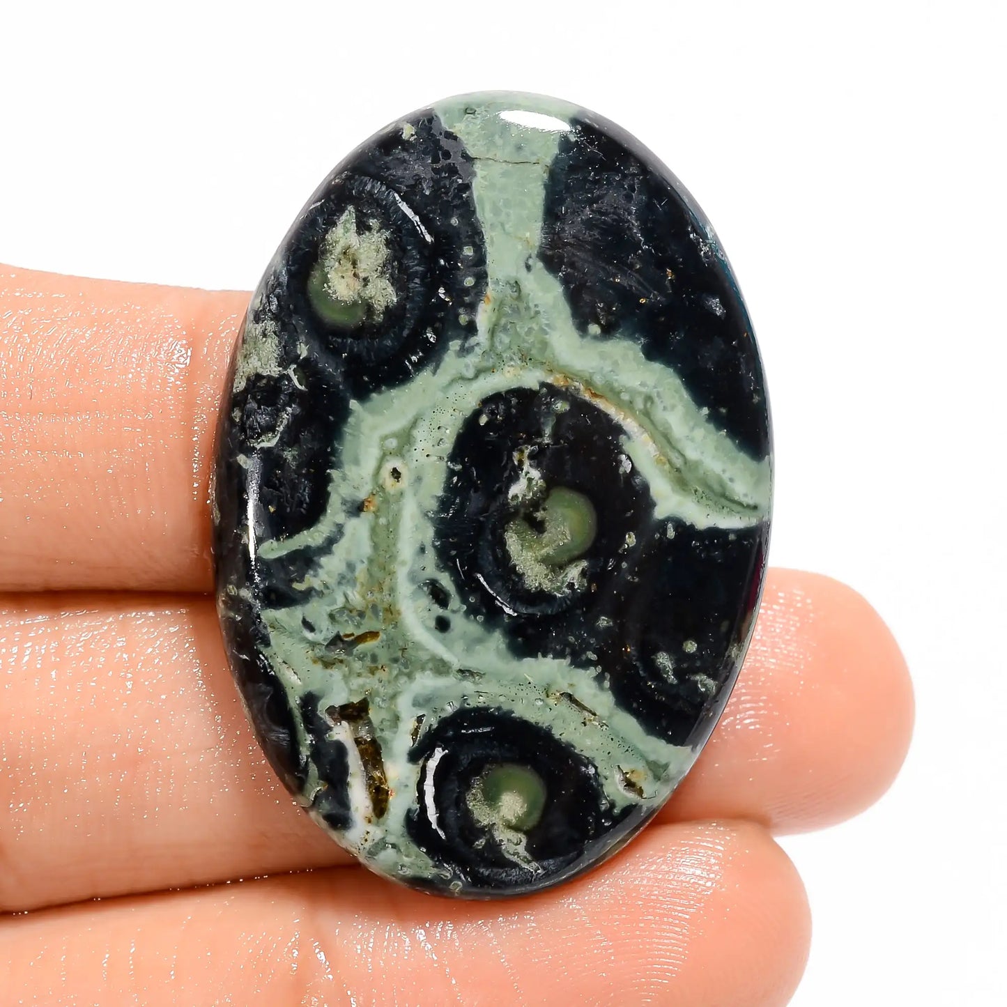 Splendid Top Grade Quality 100% Natural Star Galaxy Jasper Oval Shape Cabochon Loose Gemstone For Making Jewelry 45 Ct. 39X27X5 mm V-5025