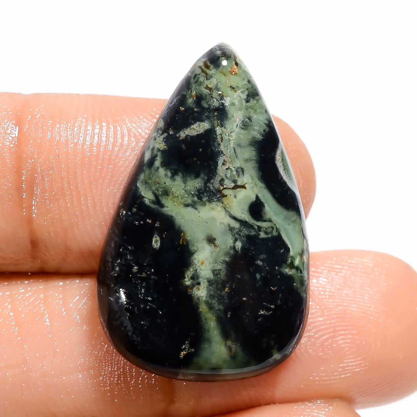 Beautiful Top Grade Quality 100% Natural Star Galaxy Jasper Pear Shape Cabochon Loose Gemstone For Making Jewelry 22.5 Ct. 27X17X5 mm V-5034