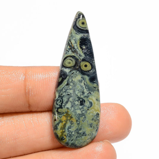 Classic Top Grade Quality 100% Natural Star Galaxy Jasper Pear Shape Cabochon Loose Gemstone For Making Jewelry 26 Ct. 44X16X5 mm V-5035