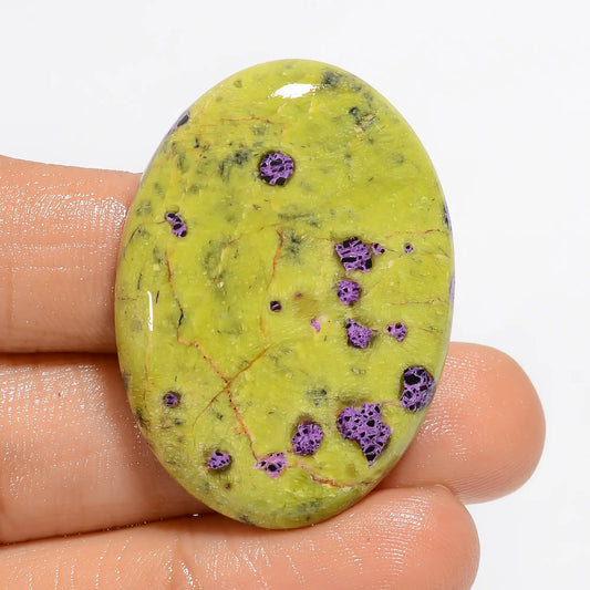 Exclusive Top Grade Quality 100% Natural Atlantasite Oval Shape Cabochon Loose Gemstone For Making Jewelry 52 Ct. 36X27X6 mm V-5138