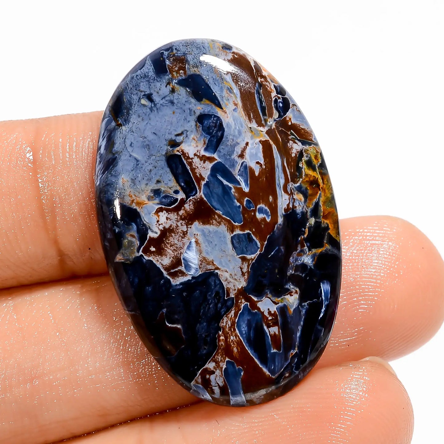 Amazing Top Grade Quality 100% Natural Pietersite Oval Shape Cabochon Loose Gemstone For Making Jewelry 29 Ct. 32X20X5 mm V-5182