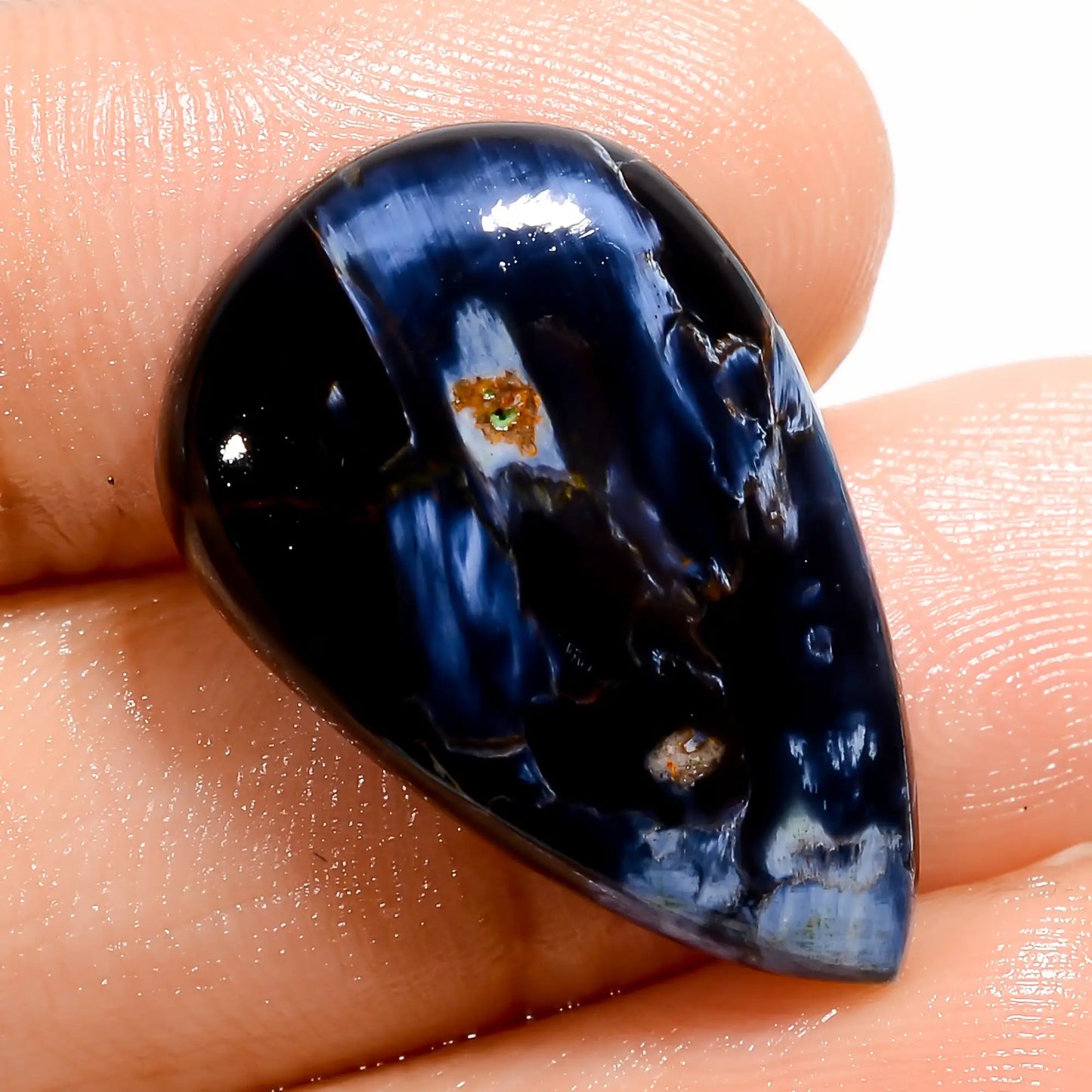 Awesome Top Grade Quality 100% Natural Pietersite Pear Shape Cabochon Loose Gemstone For Making Jewelry 16.5 Ct. 24X15X5 mm V-5184