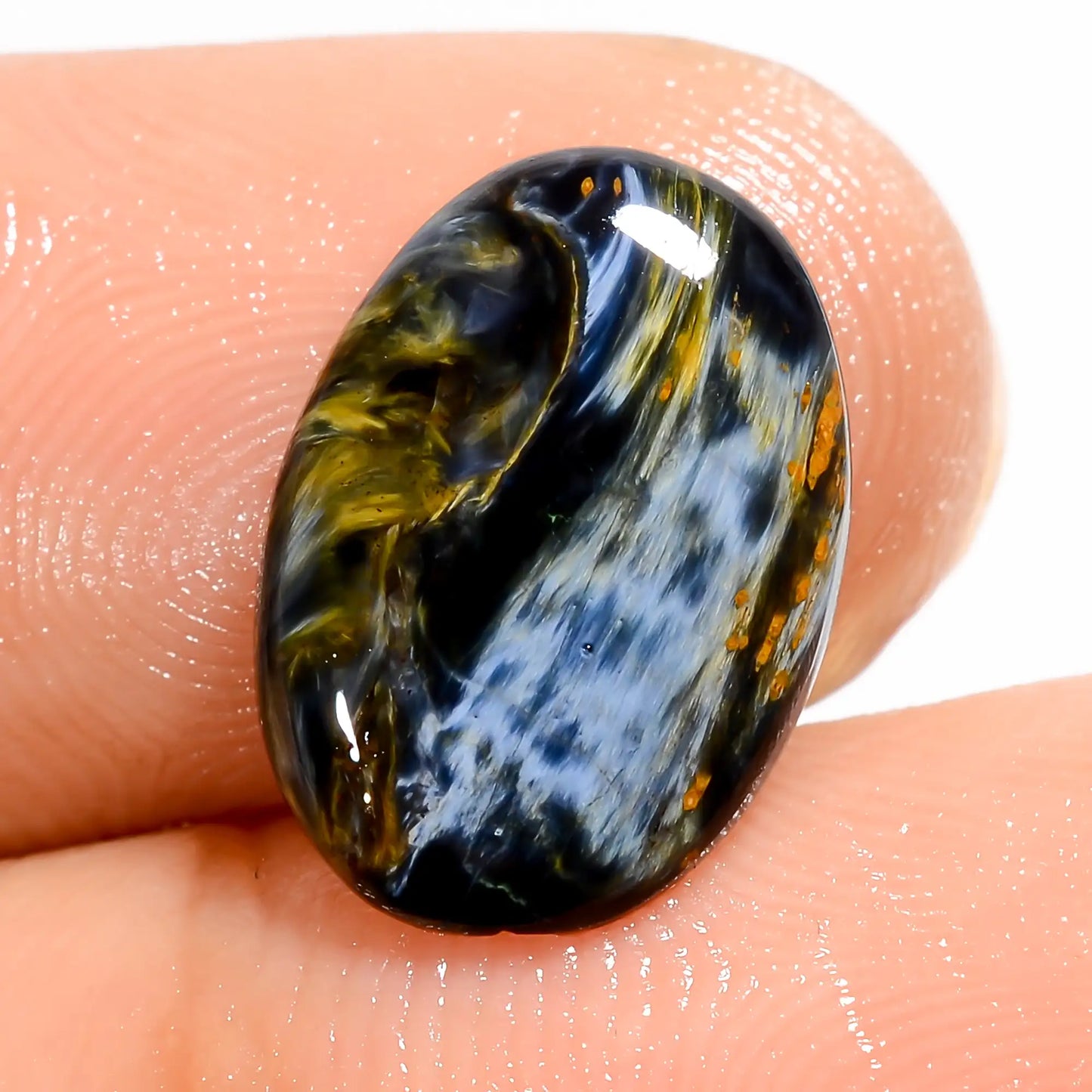 Excellent Top Grade Quality 100% Natural Pietersite Oval Shape Cabochon Loose Gemstone For Making Jewelry 3 Ct. 13X9X2 mm V-5188