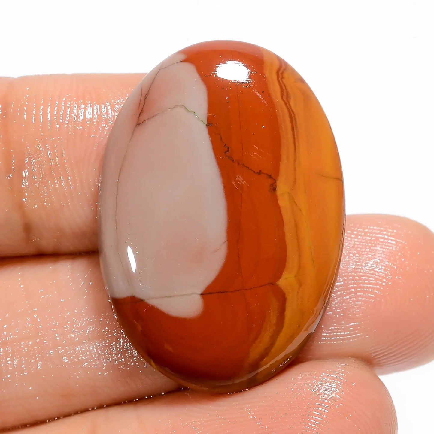 Supreme Top Grade Quality 100% Natural Noreena Jasper Oval Shape Cabochon Loose Gemstone For Making Jewelry 26 Ct. 28X19X4 mm V-5201