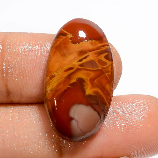 Awesome Top Grade Quality 100% Natural Noreena Jasper Oval Shape Cabochon Loose Gemstone For Making Jewelry 16.5 Ct. 24X13X4 mm V-5210