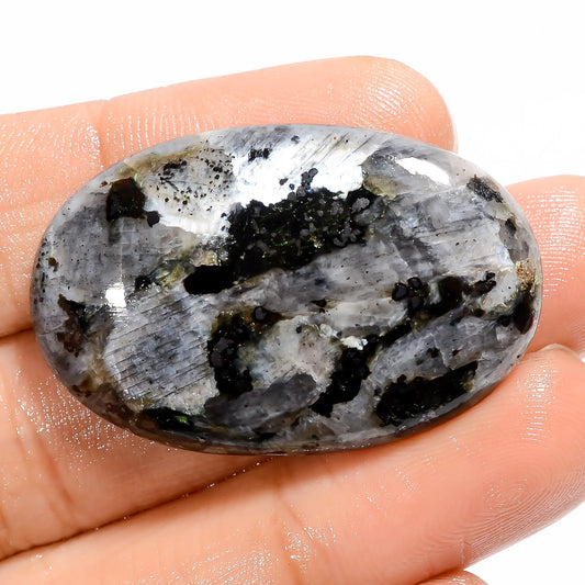 Immaculate Top Grade Quality 100% Natural Larvikite Oval Shape Cabochon Loose Gemstone For Making Jewelry 46 Ct. 35X22X5 mm V-5219