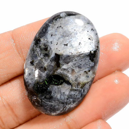 Unique Top Grade Quality 100% Natural Larvikite Oval Shape Cabochon Loose Gemstone For Making Jewelry 44 Ct. 34X22X6 mm V-5220