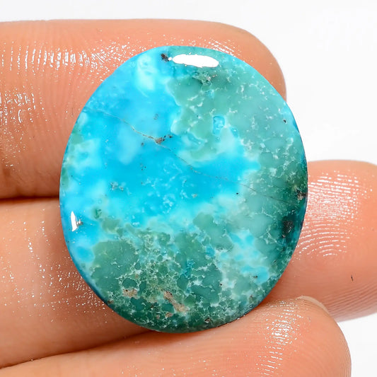 Gorgeous Top Grade Quality 100% Natural Turquoise Oval Shape Cabochon Loose Gemstone For Making Jewelry 22 Ct. 22X19X5 mm V-5260