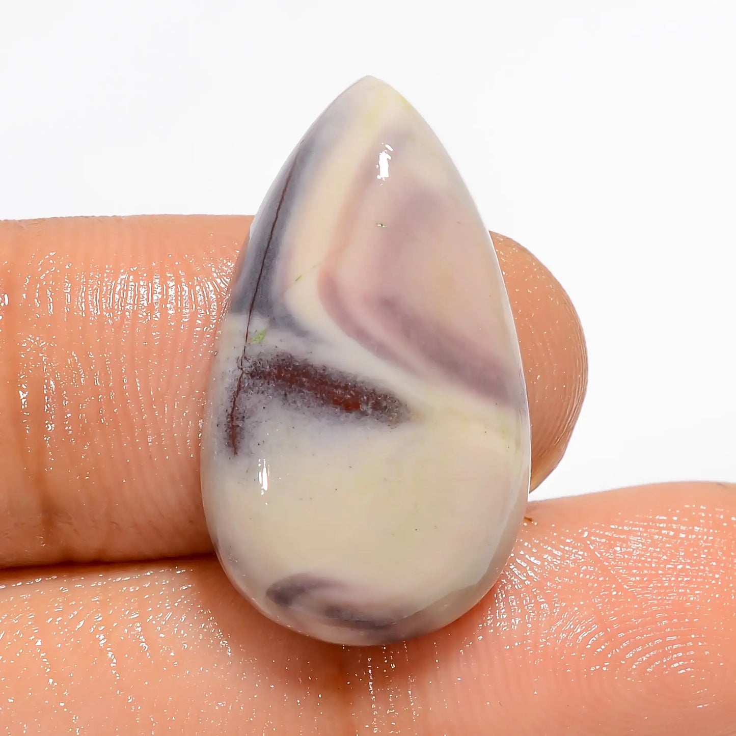 Superb Top Grade Quality 100% Natural Porcelain Jasper Pear Shape Cabochon Loose Gemstone For Making Jewelry 15 Ct. 23X13X5 mm V-5283