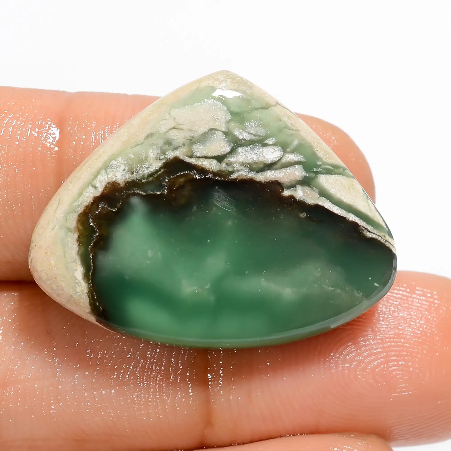 Beautiful Top Grade Quality 100% Natural Variscite Heart Shape Cabochon Loose Gemstone For Making Jewelry 20 Ct. 20X27X4 mm V-5295