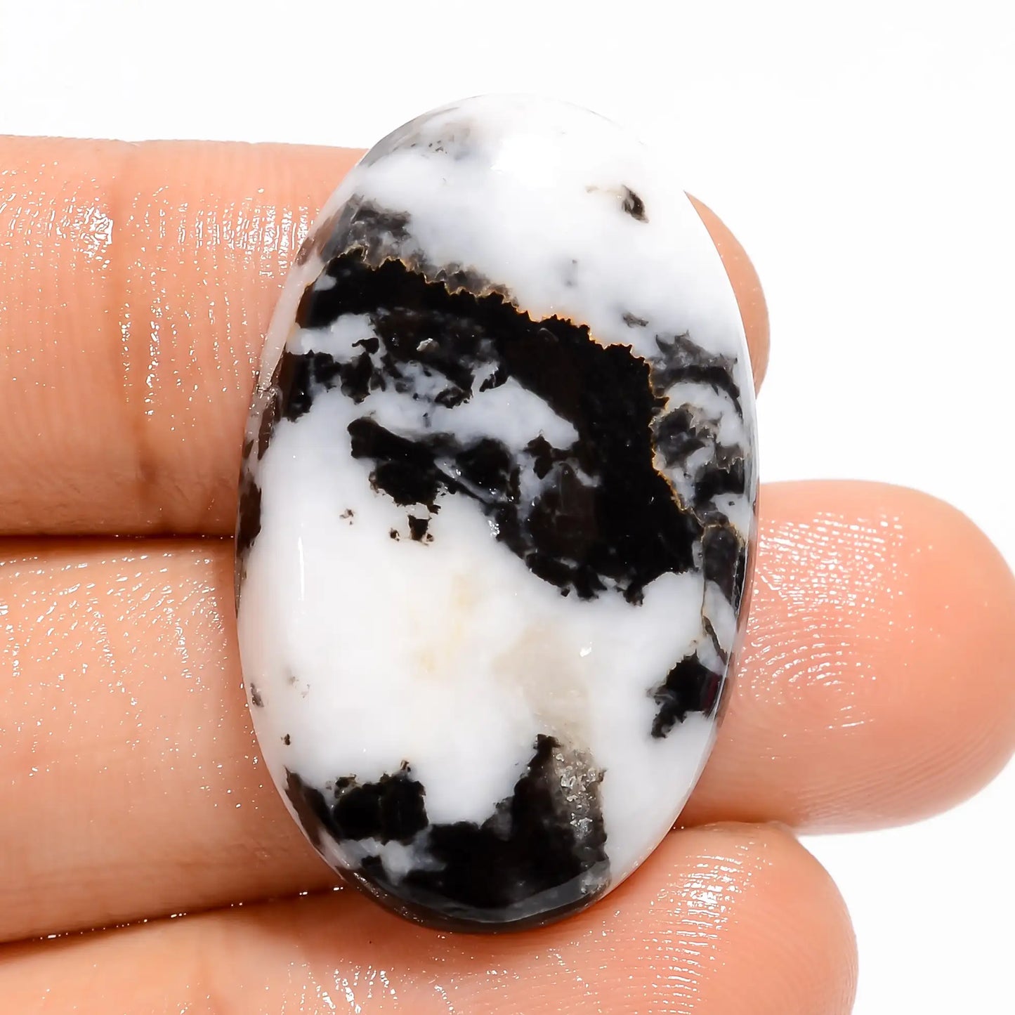 Wonderful Top Grade Quality 100% Natural Buffalo Oval Shape Cabochon Loose Gemstone For Making Jewelry 34 Ct. 31X19X6 mm V-5305