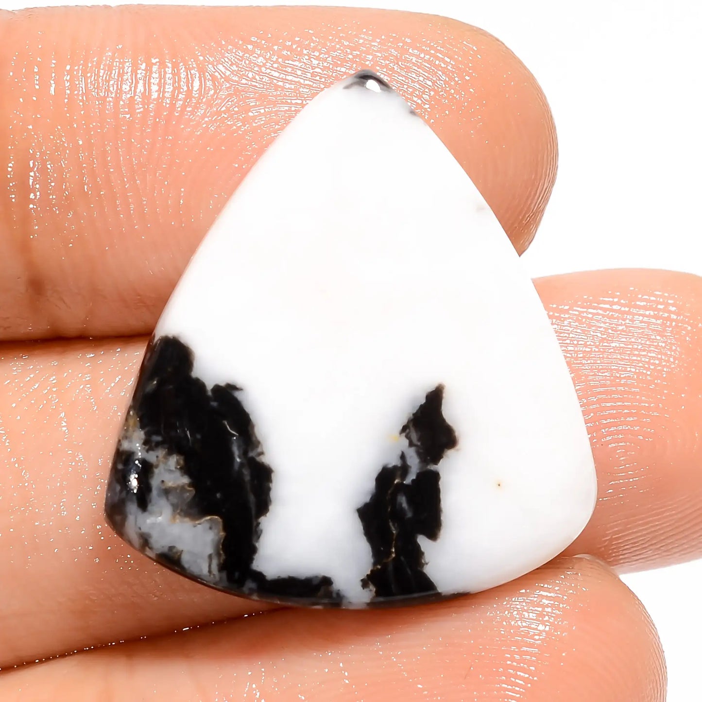 Exclusive Top Grade Quality 100% Natural Buffalo Triangle Shape Cabochon Loose Gemstone For Making Jewelry 20 Ct 24X22X4 mm V-5315