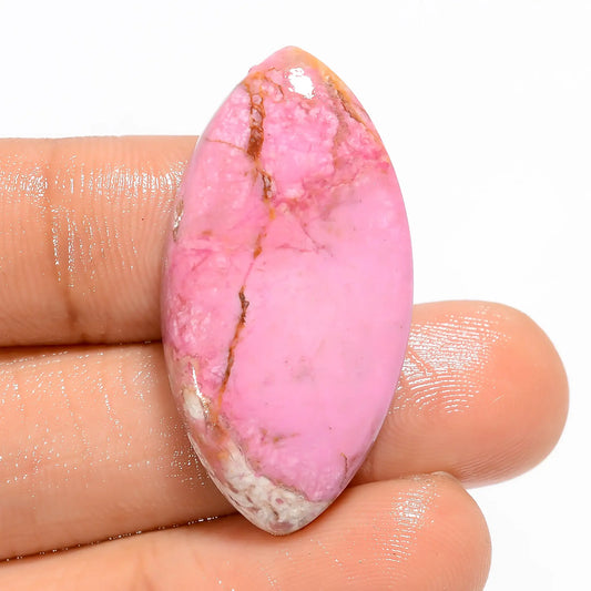 Attractive Top Grade Quality 100% Natural Pink Cobalt Calcite Marquise Shape Cabochon Loose Gemstone For Making Jewelry 31 Ct. 34X17X5 mm V-5351