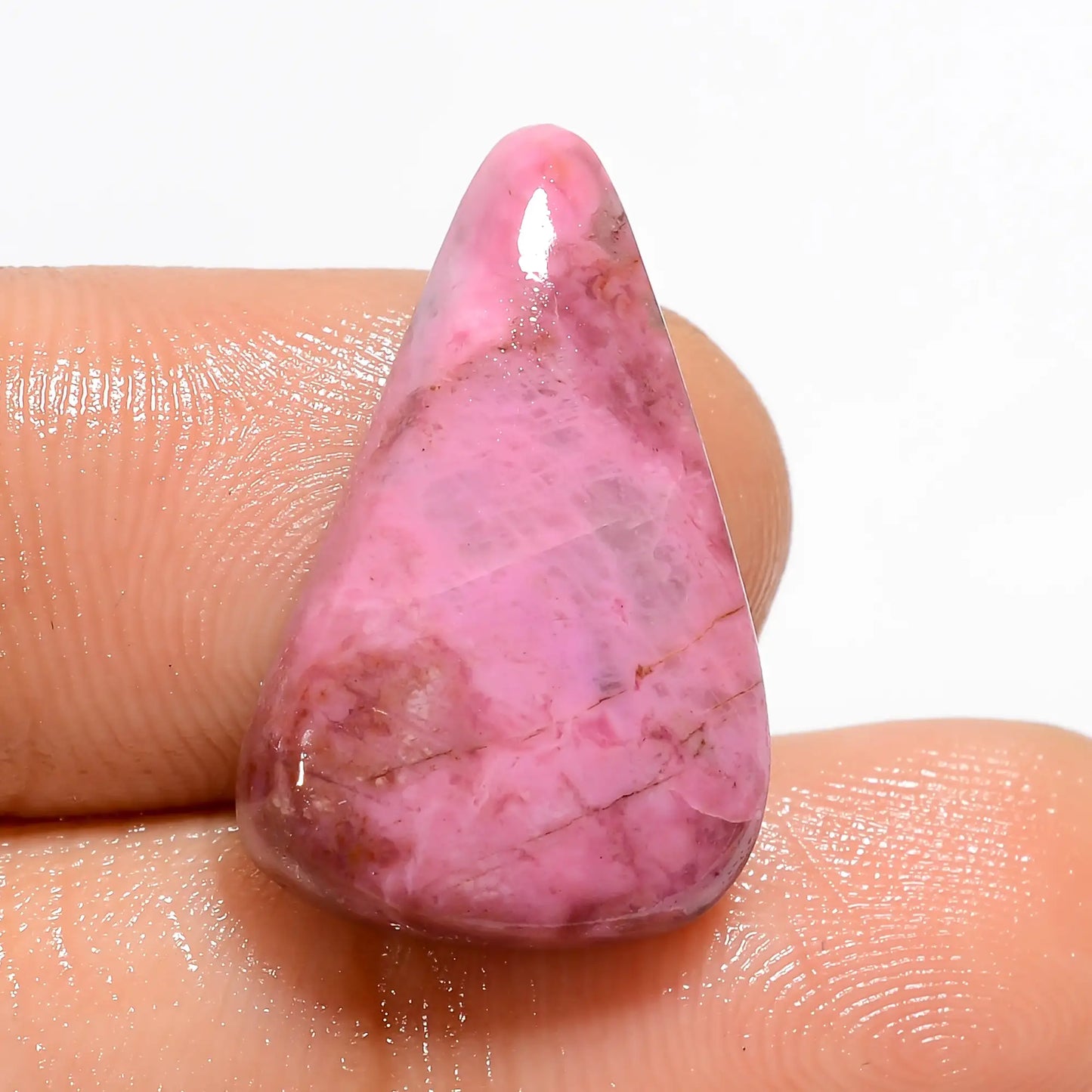 Fantastic Top Grade Quality 100% Natural Pink Cobalt Calcite Pear Shape Cabochon Loose Gemstone For Making Jewelry 13 Ct. 22X14X5 mm V-5359