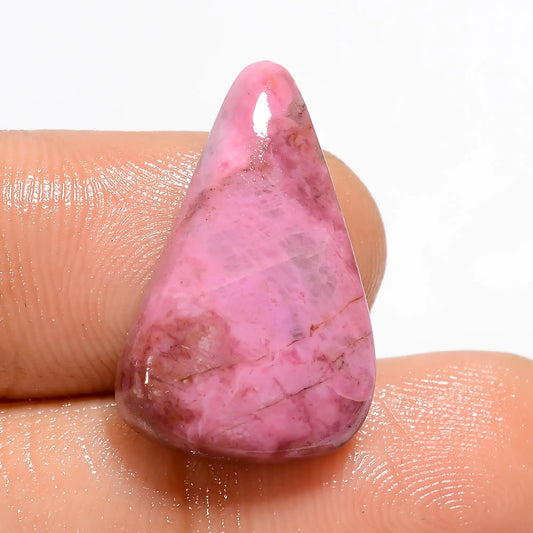 Fantastic Top Grade Quality 100% Natural Pink Cobalt Calcite Pear Shape Cabochon Loose Gemstone For Making Jewelry 13 Ct. 22X14X5 mm V-5359